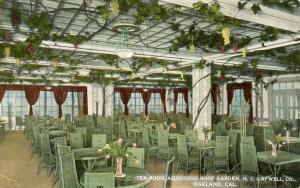 Tea Room adjoining Roof Garden, H. C. Capwell Co., Oakland, California            